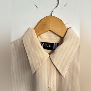 Vintage Y.E.S. Collection Silk Stripe blouse